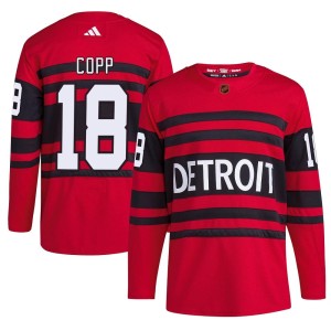Youth Detroit Red Wings Andrew Copp Adidas Authentic Reverse Retro 2.0 Jersey - Red