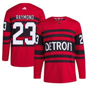Youth Detroit Red Wings Lucas Raymond Adidas Authentic Reverse Retro 2.0 Jersey - Red