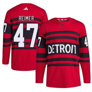 Youth Detroit Red Wings James Reimer Adidas Authentic Reverse Retro 2.0 Jersey - Red
