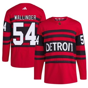 Youth Detroit Red Wings William Wallinder Adidas Authentic Reverse Retro 2.0 Jersey - Red