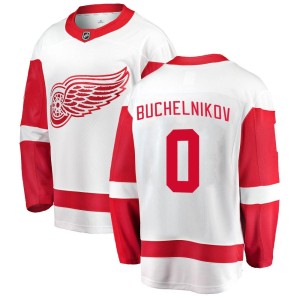 Men's Detroit Red Wings Dmitri Buchelnikov Fanatics Branded Breakaway Away Jersey - White