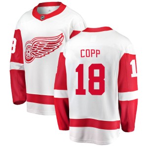 Men's Detroit Red Wings Andrew Copp Fanatics Branded Breakaway Away Jersey - White