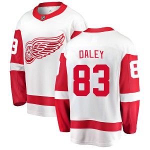 Men's Detroit Red Wings Trevor Daley Fanatics Branded Breakaway Away Jersey - White