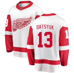 Men's Detroit Red Wings Pavel Datsyuk Fanatics Branded Breakaway Away Jersey - White