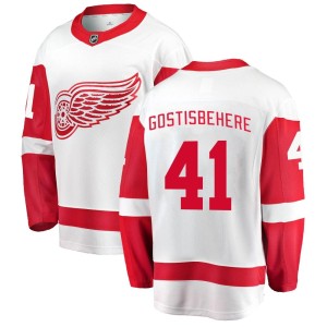 Men's Detroit Red Wings Shayne Gostisbehere Fanatics Branded Breakaway Away Jersey - White