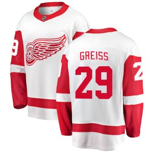 Men's Detroit Red Wings Thomas Greiss Fanatics Branded Breakaway Away Jersey - White