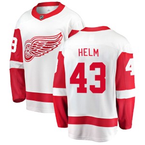 Men's Detroit Red Wings Darren Helm Fanatics Branded Breakaway Away Jersey - White