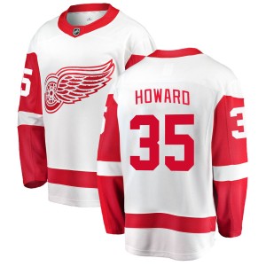 Men's Detroit Red Wings Jimmy Howard Fanatics Branded Breakaway Away Jersey - White