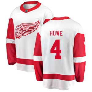 Men's Detroit Red Wings Mark Howe Fanatics Branded Breakaway Away Jersey - White