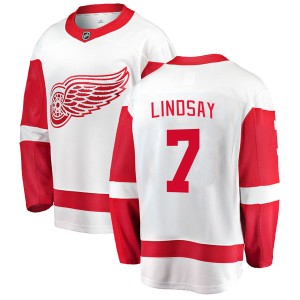 Men's Detroit Red Wings Ted Lindsay Fanatics Branded Breakaway Away Jersey - White