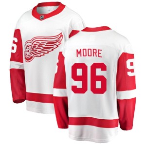 Men's Detroit Red Wings Cooper Moore Fanatics Branded Breakaway Away Jersey - White