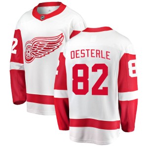 Men's Detroit Red Wings Jordan Oesterle Fanatics Branded Breakaway Away Jersey - White