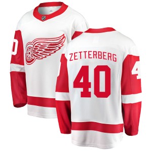 Men's Detroit Red Wings Henrik Zetterberg Fanatics Branded Breakaway Away Jersey - White