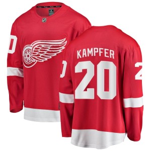 Men's Detroit Red Wings Steve Kampfer Fanatics Branded Breakaway Home Jersey - Red