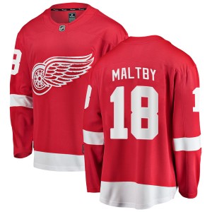Men's Detroit Red Wings Kirk Maltby Fanatics Branded Breakaway Home Jersey - Red