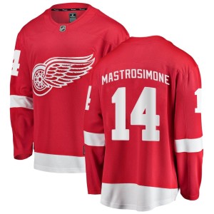 Men's Detroit Red Wings Robert Mastrosimone Fanatics Branded Breakaway Home Jersey - Red