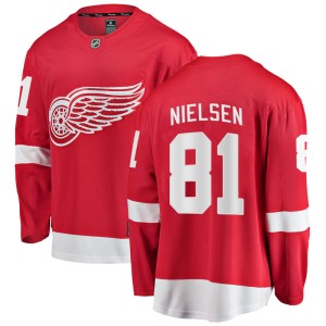 Men's Detroit Red Wings Frans Nielsen Fanatics Branded Breakaway Home Jersey - Red