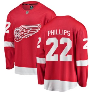 Men's Detroit Red Wings Ethan Phillips Fanatics Branded Breakaway Home Jersey - Red