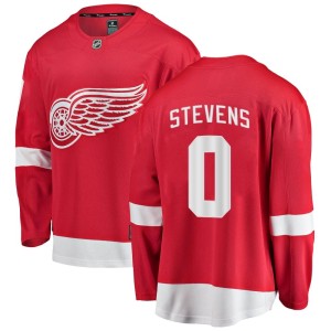 Men's Detroit Red Wings Nolan Stevens Fanatics Branded Breakaway Home Jersey - Red
