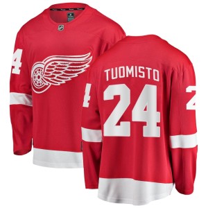 Men's Detroit Red Wings Antti Tuomisto Fanatics Branded Breakaway Home Jersey - Red