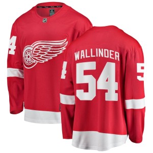 Men's Detroit Red Wings William Wallinder Fanatics Branded Breakaway Home Jersey - Red