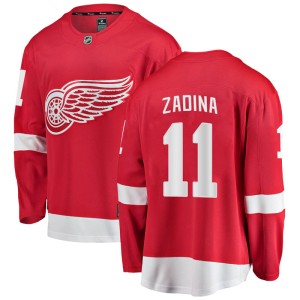 Men's Detroit Red Wings Filip Zadina Fanatics Branded Breakaway Home Jersey - Red