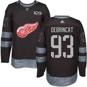 Youth Detroit Red Wings Alex DeBrincat Authentic 1917-2017 100th Anniversary Jersey - Black