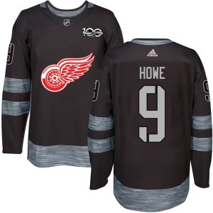 Youth Detroit Red Wings Gordie Howe Authentic 1917-2017 100th Anniversary Jersey - Black