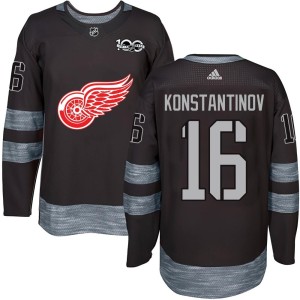 Youth Detroit Red Wings Vladimir Konstantinov Authentic 1917-2017 100th Anniversary Jersey - Black