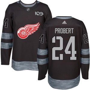 Youth Detroit Red Wings Bob Probert Authentic 1917-2017 100th Anniversary Jersey - Black