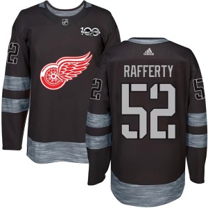 Youth Detroit Red Wings Brogan Rafferty Authentic 1917-2017 100th Anniversary Jersey - Black