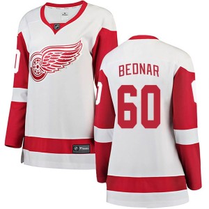 Women's Detroit Red Wings Jan Bednar Fanatics Branded Breakaway Away Jersey - White