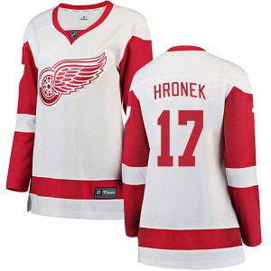 Women's Detroit Red Wings Filip Hronek Fanatics Branded Breakaway Away Jersey - White