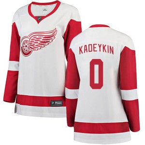 Women's Detroit Red Wings Alexander Kadeykin Fanatics Branded Breakaway Away Jersey - White