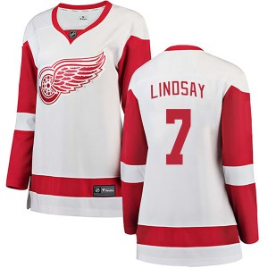 Women's Detroit Red Wings Ted Lindsay Fanatics Branded Breakaway Away Jersey - White