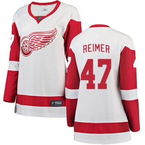 Women's Detroit Red Wings James Reimer Fanatics Branded Breakaway Away Jersey - White