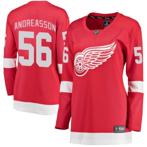 Women's Detroit Red Wings Pontus Andreasson Fanatics Branded Breakaway Home Jersey - Red