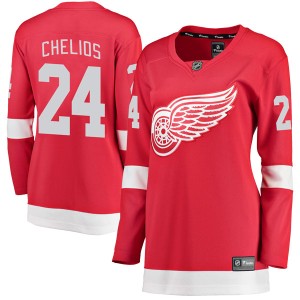 Women's Detroit Red Wings Chris Chelios Fanatics Branded Breakaway Home Jersey - Red