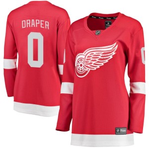 Women's Detroit Red Wings Kienan Draper Fanatics Branded Breakaway Home Jersey - Red