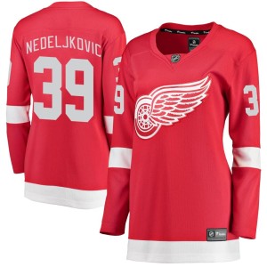 Women's Detroit Red Wings Alex Nedeljkovic Fanatics Branded Breakaway Home Jersey - Red