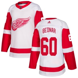 Youth Detroit Red Wings Jan Bednar Adidas Authentic Jersey - White