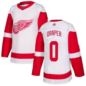 Youth Detroit Red Wings Kienan Draper Adidas Authentic Jersey - White