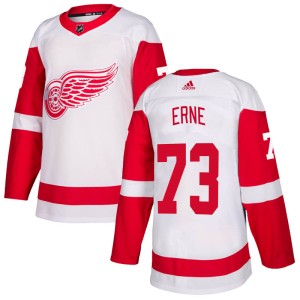 Youth Detroit Red Wings Adam Erne Adidas Authentic Jersey - White