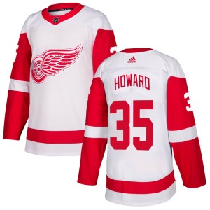 Youth Detroit Red Wings Jimmy Howard Adidas Authentic Jersey - White