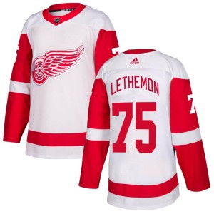 Youth Detroit Red Wings John Lethemon Adidas Authentic Jersey - White
