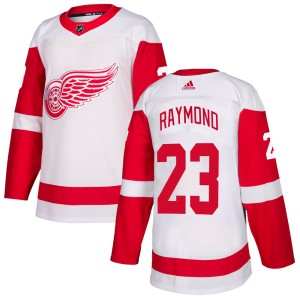 Youth Detroit Red Wings Lucas Raymond Adidas Authentic Jersey - White