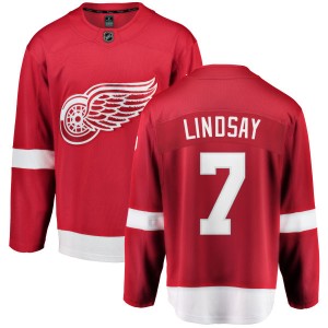 Men's Detroit Red Wings Ted Lindsay Fanatics Branded Home Breakaway Jersey - Red