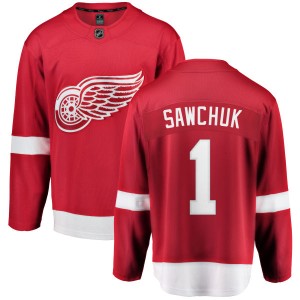 Youth Detroit Red Wings Terry Sawchuk Fanatics Branded Home Breakaway Jersey - Red