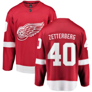 Men's Detroit Red Wings Henrik Zetterberg Fanatics Branded Home Breakaway Jersey - Red
