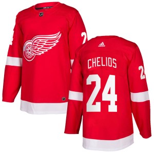 Youth Detroit Red Wings Chris Chelios Adidas Authentic Home Jersey - Red